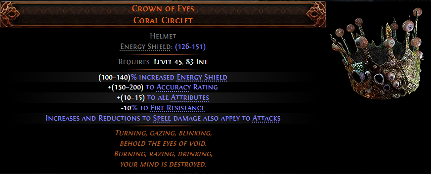 Crown of Eyes Coral Circlet